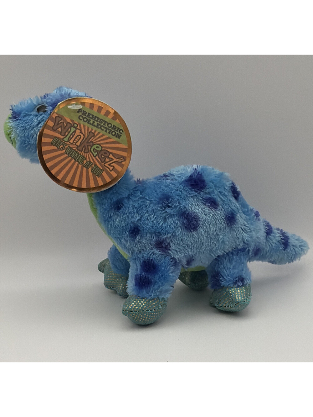 Webkinz Brontosaurus Dinosaur Plush Blue Green HM072 2007 Retired.Don’t Miss out